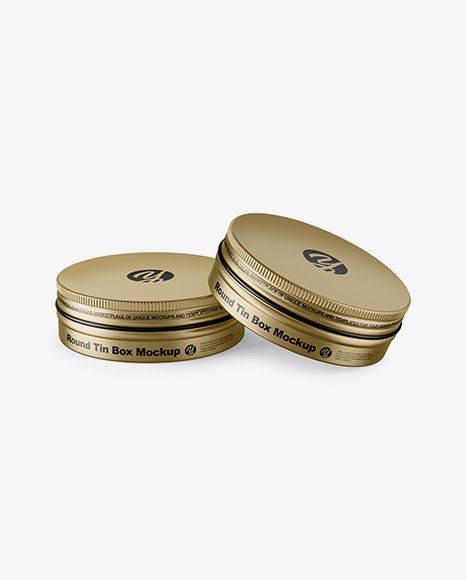 Download Two Metallic Round Tin Boxes Psd Mockup Mockup Free Psd Mockup Mockup Psd