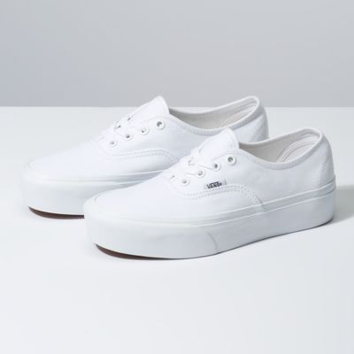 vans authentic white sneakers