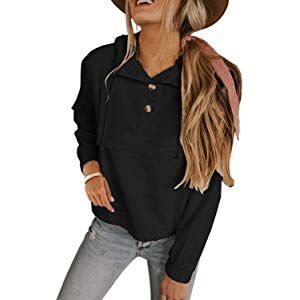Malaven Womens Quarter Zip Sweatshirts Long Sleeve Pullover Sweatshirts with Pockets