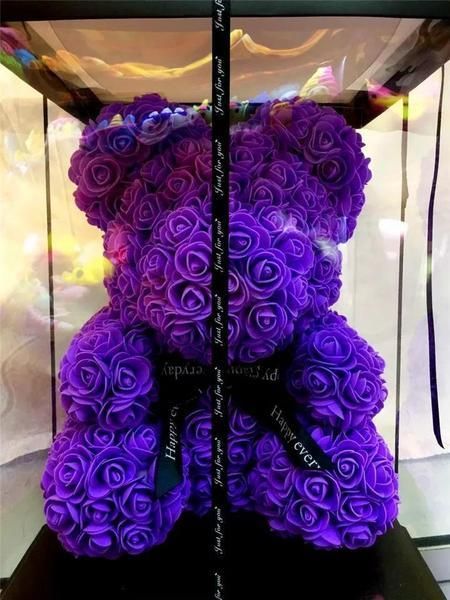 handmade rose teddy bear