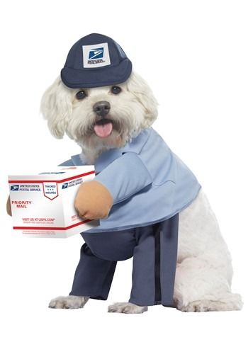 Usps Mail Carrier Costume For Dogs Sponsored Mail Spon Usps