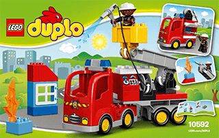 Fire Truck 10592 Lego Duplo Town Building Instructions Lego