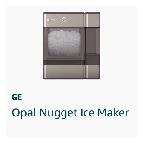 Stainless Steel Wrap with Gray Accents /& LED Lighting GE PROFILE OPAL01GEPKT Opal Nugget Ice Maker-Countertop