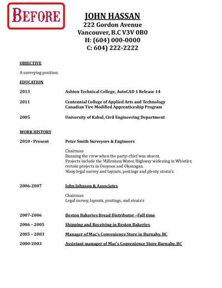 Before and After Resume Revisions Resume Samples Pinterest - resumes samples 2013 Before and After Resume Revisions Resume Samples Pinterest - resumes samples 2013