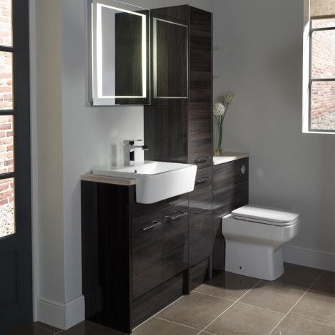 Vetro Cinder Fitted Bathroom Furniture Roper Rhodes Comes In Slimline Size Fitted Bathroom Furniture Fitted Bathroom Bathroom Units