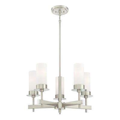 Overland Park Brushed Nickel 9 Light Chandelier by Minka Lavery Overland Park Brushed Nickel 9 Light Chandelier by Minka Lavery