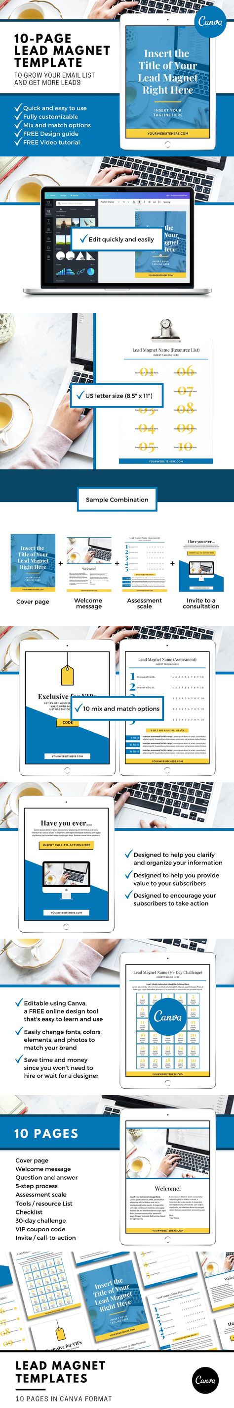 Canva Workbook Templates (With images) | Workbook template, Templates