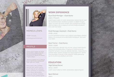 Professional Clean u2013 A Basic but Stylish Resume Layout Resume - club manager sample resume Professional Clean u2013 A Basic but Stylish Resume Layout Resume - club manager sample resume