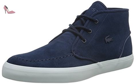 Lacoste Straightset Men/'s Casual Classic Premium Designer Baskets Bleu Marine