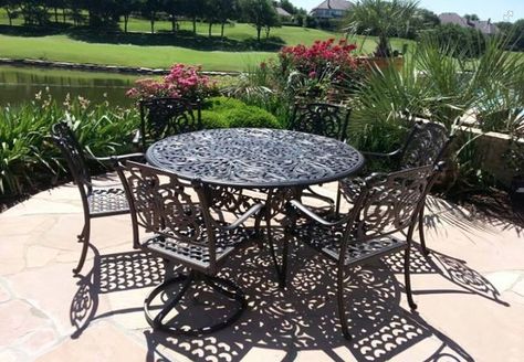 Patio Furniture Dining Set Yard Art Fireplace Patio Furniture Dining Set Yard Art