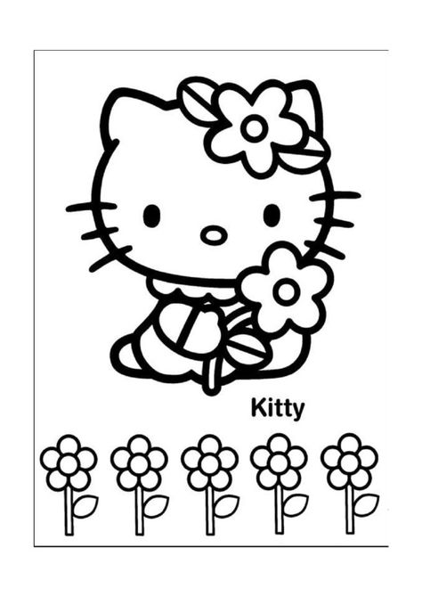 HELLO KITTY COLORING PAGES FOR EASTER Easter colouring pages