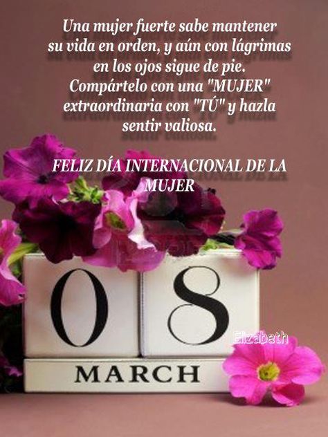 Feliz Día De La Mujer