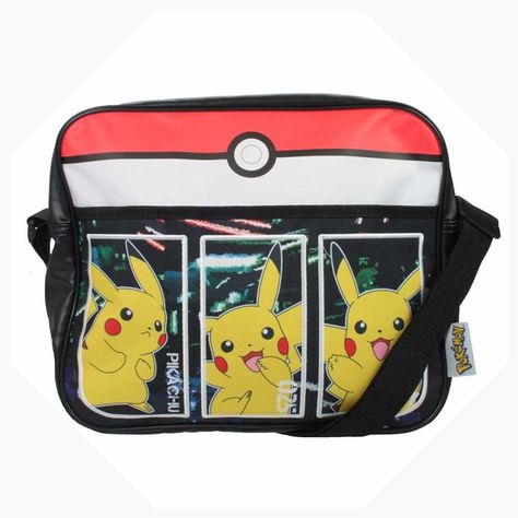 Back to School Black School Bags For Boys Pokemon School Bag Pikachu Messenger Bag Courier Kids Book Bag Crossbody Shoulder Bag Official Merchandise