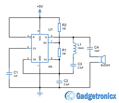 Building a simple metal detector circuit using IC 555 and buzzer - ics organizational chart Building a simple metal detector circuit using IC 555 and buzzer - ics organizational chart
