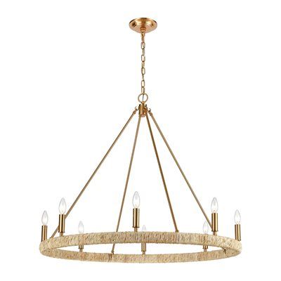 Abaca 8 Light Chandelier In Satin Br Large Chandeliers Abaca 8 Light Chandelier In Satin Br