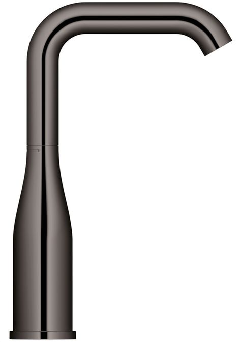 Een zwarte kraan van Grohe is een eyecatcher op de ...