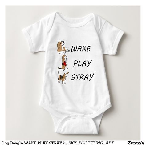 Dog Beagle Wake Play Stray T Shirts Wake Pray Slay For Humans And
