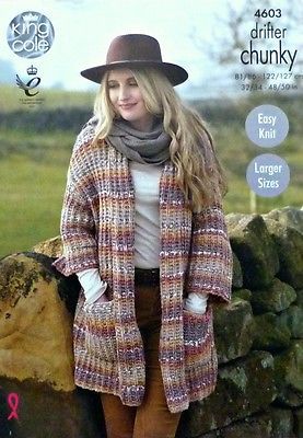 New Ladies Women/'s 3//4 Sleeve Crochet Knitted Cardigan Sweater Top UK Plus Sizes