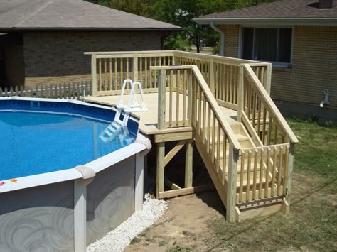 37 Intex Pool Deck Ideas In Ground Pools Decks 37 Intex Pool Deck Ideas In, Pool Stairs For Above Ground With Deck