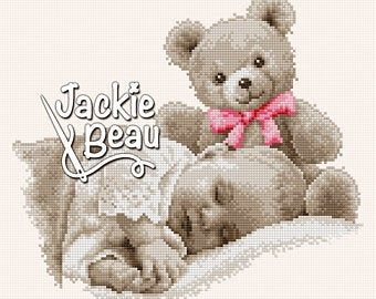pdf download \u00a9 Beau2stitch embroidery pattern by Jackie Beau Cross stitch pattern Mother with baby