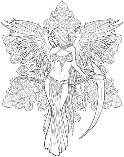 Page From Night Magic: Gothic And Halloween Coloring Book (Fantasy Coloring By Selina) Halloween Coloring Book, Fairy Coloring Pages, Coloring Books Page From Night Magic: Gothic And Halloween Coloring Book (Fantasy Coloring By Selina) Halloween Coloring Book, Fairy Coloring Pages, Coloring Books