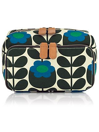 Orla Kiely Primrose Jade Medium Cosmetic Bag Blue Wash Orla Kiely Weekender Bag Toiletrieake Up Essentials On A Long Wekeend Tripconvenient Carrying Full Zip Closure And Compartments
