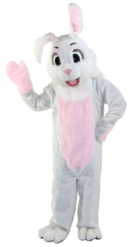 Dress Up America Adults Easter Bunny Mascot Costume