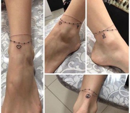 Tattoo Foot Wrist Tat 35 Ideas | Foot tattoos, Anklet tattoos for women