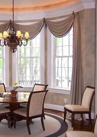 Window Treatments For Dining Room Elegant Design By Linda H Bassert Masterworks In 2020 Window Treatments Living Room Dining Room Window Treatments Living Room Windows
