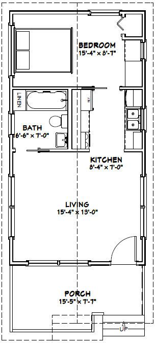 16x30 1 Bedroom House -- #16X30H1 -- 480 sq ft - Excellent Floor ... 16x30 1 Bedroom House -- #16X30H1 -- 480 sq ft - Excellent Floor ...