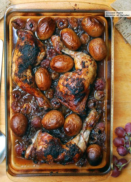 Pollo al horno con verduras directo al paladar