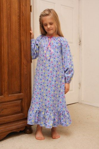 girls flannel night gown