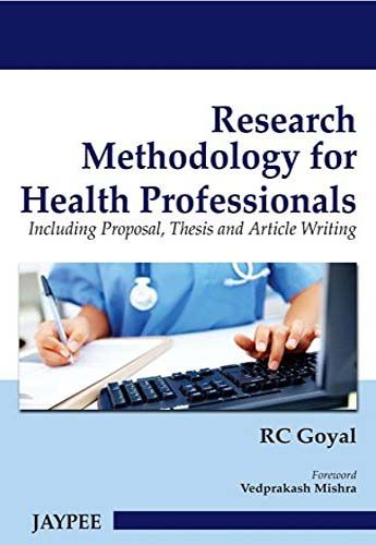 Research Methodology For Health Professionals Pdf Free Pdf Epub Medical Books Health Professionals Health Research Professions