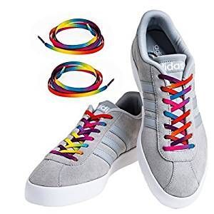 15 Farben Sneaker Flach Bunt Schuhe Schnürsenkel Schuhbändel Bootlaces