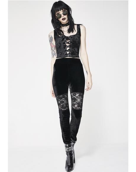 Goth Witch Craft Halloween Magical Gothic Occult Net Tights Emo Mystical