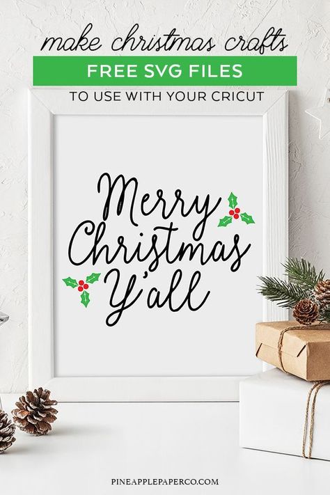 Download FREE Christmas SVG - Merry Christmas Y'all SVG | Diy ...