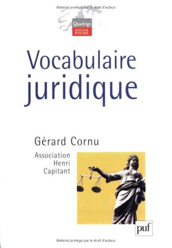 TÉLÉCHARGER VOCABULAIRE JURIDIQUE CORNU CORNU TÉLÉCHARGER VOCABULAIRE JURIDIQUE