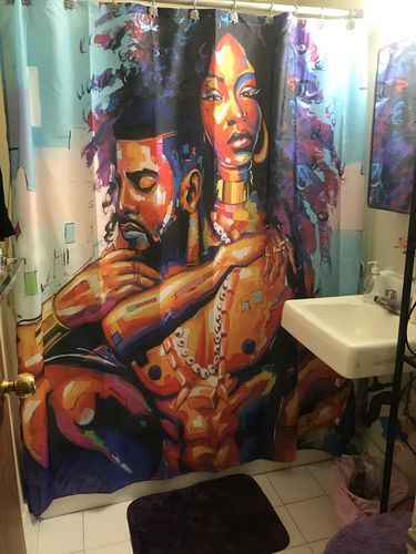 Black Love Shower Curtain Shower Curtains Custom Design Store