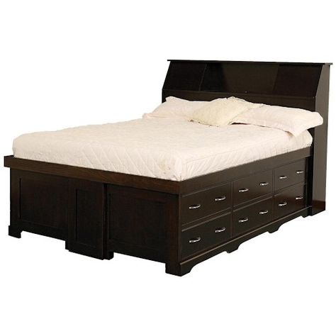 Rustic Platform Bed With Storage The Summit Storage Bed Is A Very Functional Platform Style Bed Rustic Platform Bed Rustic Storage Bed Diy King Bed