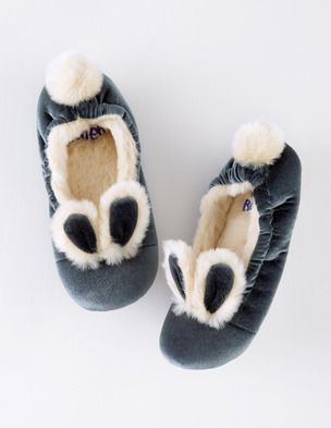 Velvet Bunny Slippers 39131 Slippers At Boden Slippers Terlik Corap Slippers
