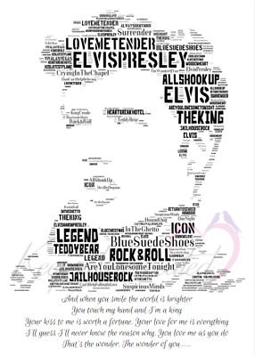 Elvis Presley Colourful wall art printed on canvas 16/'/' X 16/" solid frame