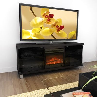 Dcor Design Holland 60 Tv Stand With Electric Fireplace Allmodern Electric Fireplace Tv Stand 60 Tv Stand Fireplace Tv Stand