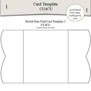 folded card templates