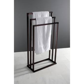 Edenscape Pedestal Dual Free Standing Towel Stand Em 2021 Decoração Banheiro Pequeno Ideia Moveis Moveis E Decoração Sala