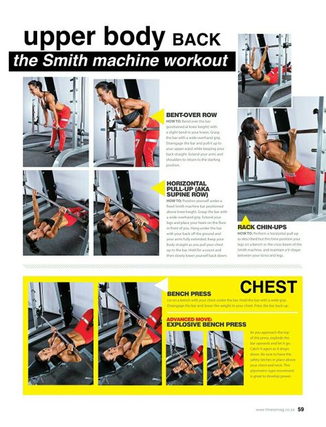 23 Smith machine ideas | smith machine, smith machine workout, fitness body