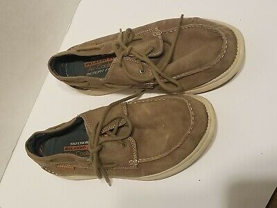 Ad Ebay Skechers Men S Size 10 Relaxed Fit Canvas Shoes Sn64644