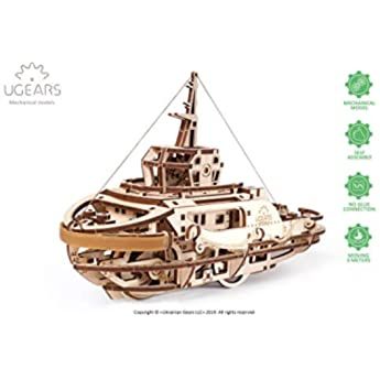 Jouet /Éducatif pour Enfants Puzzle 3D pour Adultes Ugears Dream Cabriolet Maquette De Voiture en Bois /à Monter Kit /à Encastrer Mod/èle M/écanique en Bois Casse-t/ête pour Adultes
