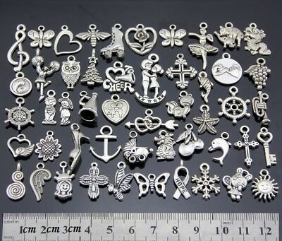 Lotes de venta por mayor lotes de plata tibetana mezclar estilos encanto Colgantes Joyería Hágalo usted mismo Craft