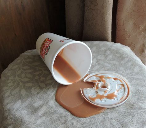 Fake Spilled Coffee Cup To Go Fake Spilled Coffee Cup To Go