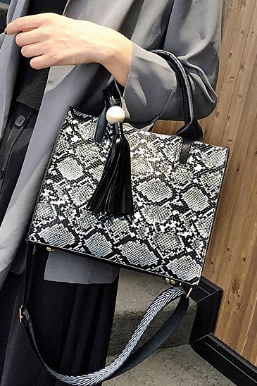 small black over the shoulder purse